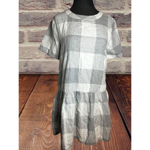 English Factory‎ Plaid Drop Hem Dress Size S